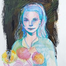 Mon projet du cours : Techniques d’illustration pour débloquer votre créativité. Un progetto di Design, Illustrazione tradizionale, Belle arti, Pittura, Creatività, Creatività con i bambini e Sketchbook di fabiennemarie - 11.09.2021