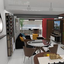 Loft Llano Alto. Projekt z dziedziny  Architektura, Projektowanie i w, rób mebli, Architektura wnętrz i Projektowanie wnętrz użytkownika Mariana Santacruz - 17.07.2021