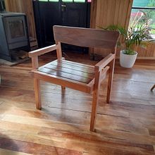 Sillon de maderas duras: Zoita e Ibira Pita. Arts, Crafts, Furniture Design, Making, Interior Design, DIY, and Woodworking project by Gaston Salazar - 09.12.2021
