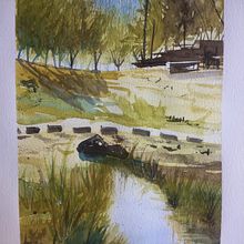 Mi Proyecto del curso: Paisajes naturales en acuarela . Seni Rupa, Lukisan, Dan Lukisan Cat Air proyek oleh bianca_jimenez2305 - 09.12.2021