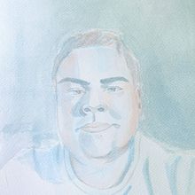 Mi Proyecto del curso: auto retrato artístico en acuarela. Fine Arts, Painting, Watercolor Painting, and Portrait Drawing project by jhohan martinez - 09.12.2021