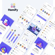 App Homify. Een project van  Ontwerp, UX / UI y Grafisch ontwerp van sdamico_dg - 29.05.2021
