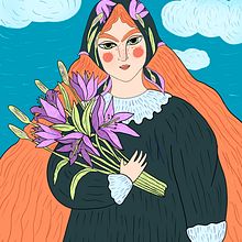 Born to bloom . Traditional illustration project by Anna Kukhilava - 09.11.2021