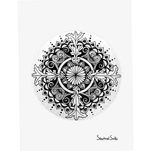 My project in The Art of Mandala Drawing: Create Geometric Patterns course. Desenho e Ilustração com tinta projeto de SkepticalSocks - 11.09.2021