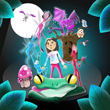 El Rapto de Elena (The Rapture of Elena by the Spiritual Folk). Traditional illustration, Graphic Design, Vector Illustration, and Digital Illustration project by Juan José Vargas Muñoz - 09.13.2021