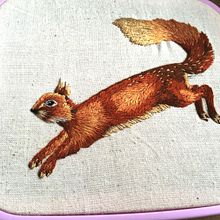 Mi Proyecto del curso: Bordado con needle painting: recrea la belleza de la vida salvaje. Traditional illustration, and Embroider project by Leticia Mori - 09.13.2021