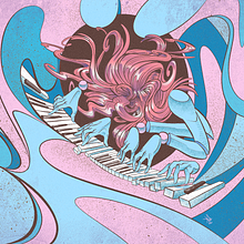 Piano Girl. Traditional illustration, Concept Art, Artistic Drawing, Digital Illustration, Digital Drawing, Digital Painting, Drawing, Figure Drawing, Realistic Drawing, Ink Illustration, Naturalistic Illustration, Art Direction, and Street Art project by Rodrigo Sevilla - 09.13.2021