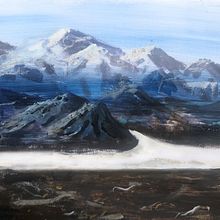 Paisajes:  Nunca viajo sin mi set de acrílicos. Sentarme de cara a un paisaje durante dos o 3 horas, contemplar y respirar ese aire, resistiendo sus improvistos cambios, estar conectada con la atmosfera y con mis pensamientos.. Fine Arts, Painting, Creativit, and Traditional illustration project by Florencia Fraschina - 09.13.2021