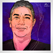 Vector portrait inspired by Alvaro Tapia Hidalgo. Un projet de Illustration vectorielle et Illustration numérique de Paulo Macedo - 13.09.2021