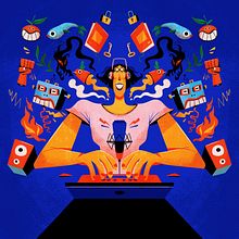Ilustraciones revista Bacánika. Design, Traditional illustration, Drawing, and Digital Drawing project by Felipe Rodriguez - 09.13.2021