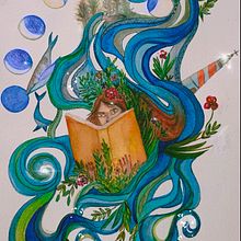 Mi Proyecto del curso: Técnicas de acuarela para ilustraciones de ensueño. Un proyecto de Ilustración tradicional, Dibujo, Pintura a la acuarela e Ilustración editorial de naranjomari754 - 14.09.2021