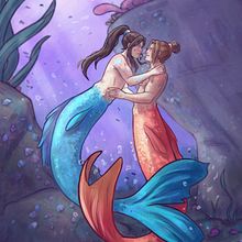 Proyecto Sirenas. Traditional illustration, Drawing, Digital Illustration, and Children's Illustration project by Ana Pla - 09.14.2021