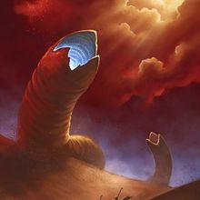 Shai-Hulud - Dune. Un proyecto de Ilustración digital e Ilustración tradicional de Rubén Megido - 13.09.2021