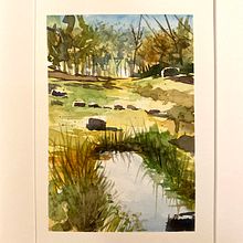 Mi Proyecto del curso: Paisajes naturales en acuarela. Fine Arts, Painting, and Watercolor Painting project by Javier Díaz González - 09.14.2021