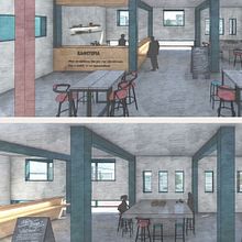 My project in Interior Design for Restaurants course. Un proyecto de Arquitectura interior, Diseño de interiores, Interiorismo y Retail Design de Mary Kappatou - 14.10.2020