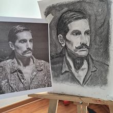 Mi Proyecto del curso: Retrato realista al carboncillo. Traditional illustration, Fine Arts, Drawing, Portrait Drawing, and Realistic Drawing project by cuellarluz109 - 09.14.2021
