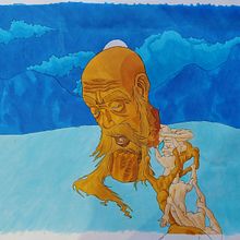 Portavoz. Traditional illustration, Ink Illustration, and Drawing project by Sergio Venegas - 08.15.2021