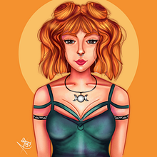 Mi Proyecto del curso: Retrato de personajes femeninos con Procreate. Traditional illustration, Digital Illustration, and Digital Drawing project by Anna ON - 09.14.2021