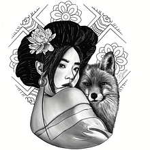 Mi Proyecto del curso: Diseño e ilustración digital de tatuajes con Procreate. Un progetto di Illustrazione tradizionale, Graphic design, Illustrazione digitale, Design di tatuaggi e Disegno digitale di Joselyn Yanine Tabilo Maluenda - 15.09.2021