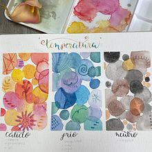 Temperaturas de color en acuarela. Curso "Creación de paleta de color". Un projet de Aquarelle, Peinture, Théorie des couleurs , et Correction des couleurs de Ana Laura Moreno Díaz - 15.09.2021