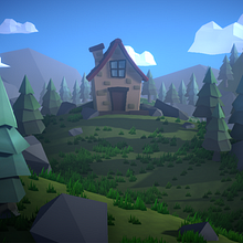 Mi Proyecto del curso: Modelado de escenarios low poly para videojuegos. Projekt z dziedziny 3D i  Modelowanie 3D użytkownika Verónica Morera Carballo - 12.09.2021
