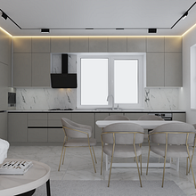 Kitchen Design in Sketchup Vray. Interior Design project by Dima Leman - 08.29.2021