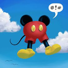 Pantsy Mouse.  The most famous shorts in the world. Traditional illustration, Drawing, Pencil Drawing, and Digital Illustration project by William McConkey - 09.05.2021