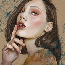 My project in Illustrated Portraits with Procreate course. Projekt z dziedziny Trad, c, jna ilustracja, Grafika wektorowa, Ilustracja c, frowa i Portret użytkownika lindalulu70 - 16.09.2021