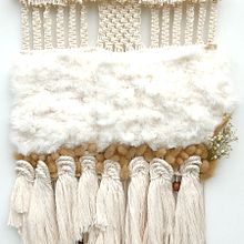 Mi Proyecto del curso: Introducción al macramé: creación de un tapiz decorativo. Accessor, Design, Arts, Crafts, Interior Design, Decoration, Fiber Arts, and Macramé project by sabrinagarcia64 - 09.16.2021