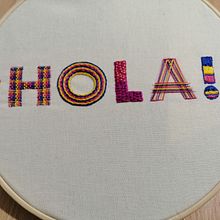 Mi Proyecto del curso: Letras bordadas: el hilo como herramienta gráfica. Un proyecto de Bordado de Adela V - 16.09.2021