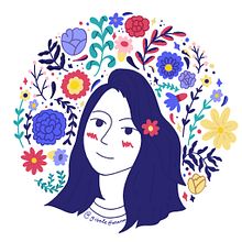 Meu projeto do curso: Retrato ilustrado com elementos botânicos. Traditional illustration, Digital Illustration, Botanical Illustration, and Digital Drawing project by Gisele Harano - 09.16.2021