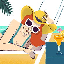 Vuelta de las vacaciones. Un proyecto de Ilustración tradicional, Ilustración digital, Animación, Animación de personajes y Animación 2D de Dani Maiz - 16.09.2021
