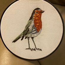 My project in Painting with Thread: Textile Illustration Techniques course. Traditional illustration, and Embroider project by Deborah Potter - 09.16.2021