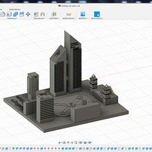 Mi Proyecto del curso: Adorno para escritorio de algunos de los edificios representativos de mi ciudad.. Projekt z dziedziny 3D, Wzornictwo przem, słowe, Projektowanie produktowe,  Modelowanie 3D i  Projektowanie 3D użytkownika Franco Di Pietro - 09.09.2021