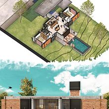 Mi Proyecto del curso: Ilustración digital de proyectos arquitectónicos. Projekt z dziedziny  Architektura, Architektura krajobrazu, Ilustracja c, frowa, Architektura c, frowa,  R i sunek architektoniczn użytkownika Pilar Fabián - 16.09.2021
