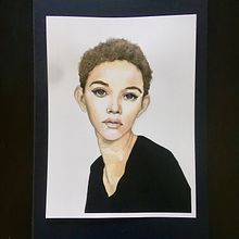 My project in Watercolor Portrait from a Photo course. Ilustração tradicional, Pintura em aquarela, e Desenho de retrato projeto de Megan Johnson - 16.09.2021
