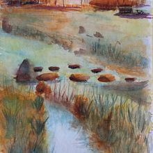 My project in Natural Landscapes in Watercolor course. Fine Arts, Painting, and Watercolor Painting project by egd - 09.17.2021