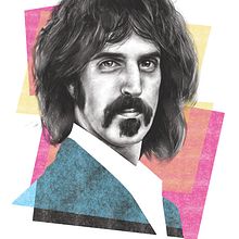 Frank Zappa Ein Projekt aus dem Bereich Traditionelle Illustration, Digitale Illustration, Bleistiftzeichnung, Porträtzeichnung, Digitale Malerei, Digitale Zeichnung, Verlagsdesign und Editorial Illustration von Paul Ryding - 11.09.2021