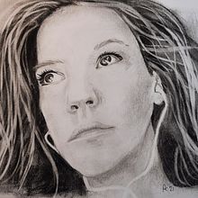 Selbstportrait mit Kohle. Un proyecto de Bellas Artes de Petra Köster - 17.09.2021
