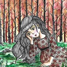 En el bosque. Un proyecto de Ilustración tradicional de Natalia - 18.09.2021