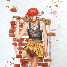 My project in Expressive Manga Illustration in Watercolor course. Traditional illustration, Drawing, Watercolor Painting, and Manga project by Shruti Bhat - 09.15.2021