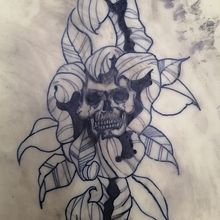 Mi Proyecto del curso: Tatuaje para principiantes. Un progetto di Design di tatuaggi di morteetdabo8 - 15.09.2021
