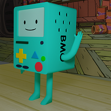 BMO hecho en blender. 3D Design projeto de Jesús Alberto Mora Arias - 18.09.2021