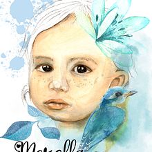Mi Proyecto del curso: Retrato ilustrado en acuarela. Un progetto di Illustrazione tradizionale, Belle arti, Pittura, Disegno, Pittura ad acquerello, Disegno di ritratti e Disegno artistico di Veronica Granata - 16.09.2021