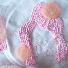 Mi Proyecto del curso: Bordado de imágenes de moda con needle felting. Embroider, Needle Felting, and Textile Design project by Beatriz Pérez Peiró - 09.18.2021