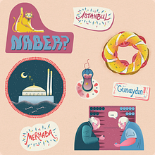 Some of my work--style frames and a sticker pack!. Un progetto di Illustrazione tradizionale e Design di dixiechann - 18.09.2021