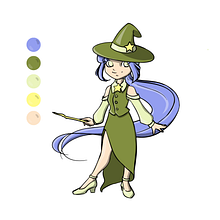Witch character . Ilustrasi tradisional, Desain Karakter, Dan Desain Kostum proyek oleh Ana Ramírez - 09.18.2021