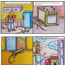 Meu projeto do curso: Quadrinhos ilustrados: histórias para além da tela. Fine Arts, Comic, Drawing, Stor, telling, Stor, and board project by Josemar Alves - 09.18.2021