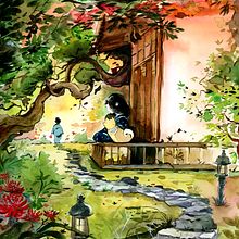 My project in Watercolor Illustration with Japanese Influence course. Projekt z dziedziny Trad, c, jna ilustracja,  R, sunek i Malowanie akwarelą użytkownika slburgee - 19.09.2021