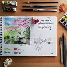 Mi Proyecto del curso: Cuaderno de viaje en acuarela. Traditional illustration, Watercolor Painting, Sketchbook, Naturalistic Illustration, and Pencil Drawing project by Liliana Medici - 09.17.2021